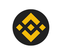 the btc logo on a black background